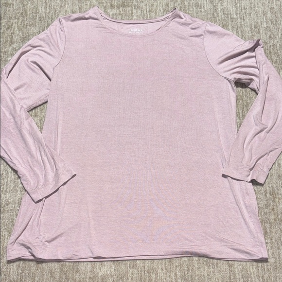 XL 16 Chico's sz 3 lavender long sleeve tee The ultimate tee rayon spandex - Picture 1 of 4